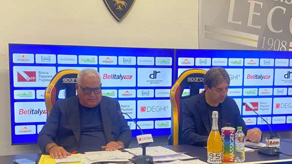 Lecce, Corvino: “Il mercato non è finito qui, lavoreremo per crescere ancora”