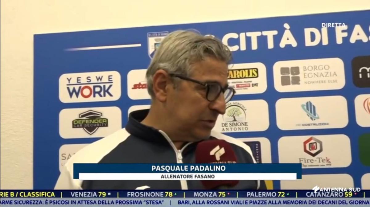 Fasano, Padalino: "Importante chiudere con una vittoria davanti ai nostri tifosi"