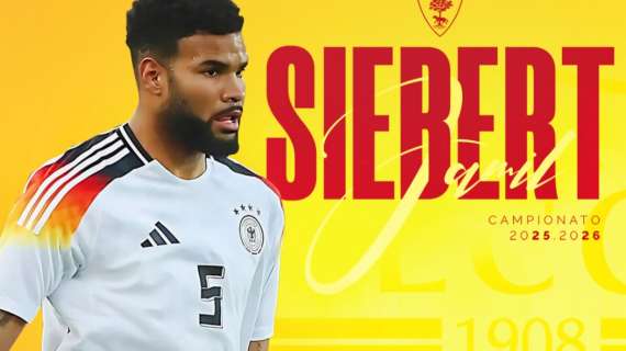 UFFICIALE - Lecce, arriva il difensore tedesco Siebert
