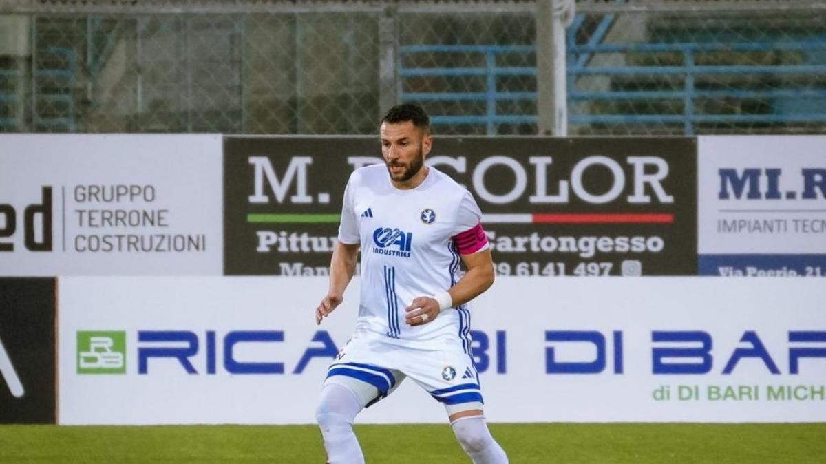 Fidelis Andria, trauma cranico e dieci giorni di stop per Allegrini