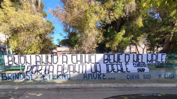 Brindisi, gli auguri della Curva Sud Michele Stasi alla città 