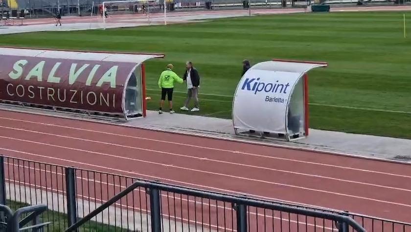 Barletta, De Santis al “Puttilli” per visionare l'allenamento della squadra