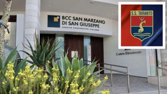 Taranto, ufficiale un nuovo sponsor: BCC San Marzano e San Giuseppe sulla maglia rossoblù