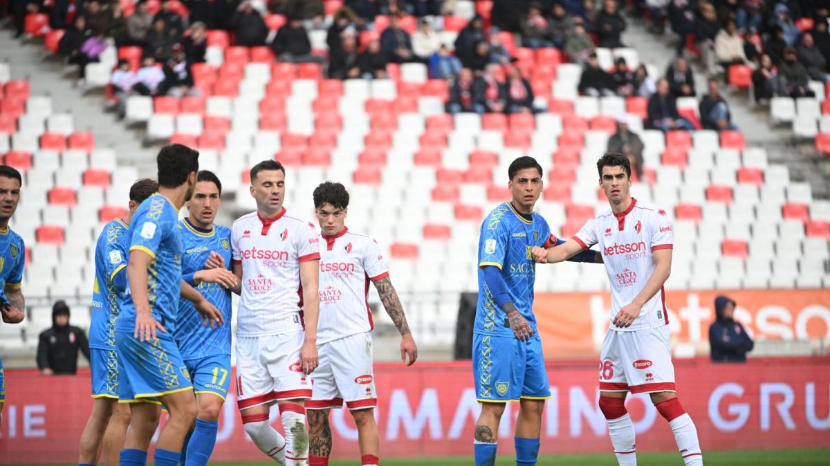 Bari-Carrarese 0-3: sprofondo biancorosso, ko che inguaia Longo 