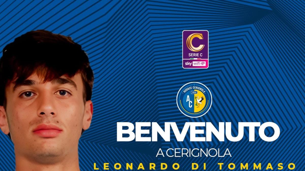 UFFICIALE - Cerignola, arriva in prestito Leonardo Di Tommaso