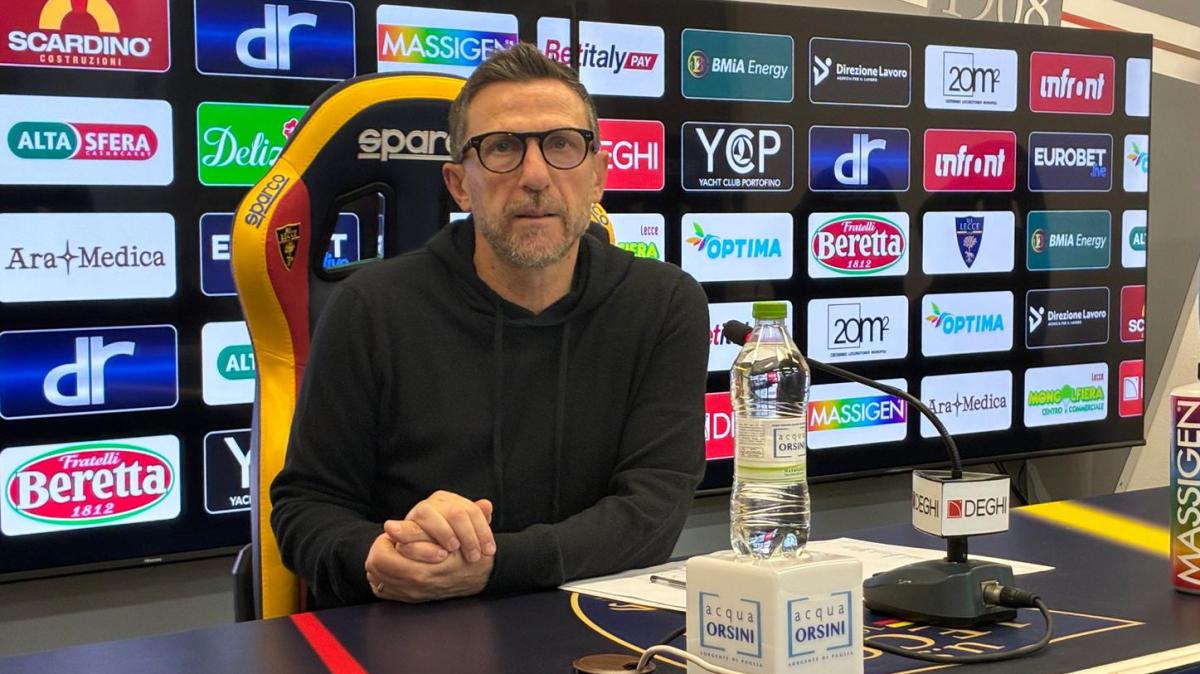 Di Francesco alla vigilia di Cremonese–Lecce: “Serve attenzione massima, loro forti sui piazzati. Noi dobbiamo crescere”