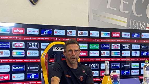 Lecce, Di Francesco: “Mi è piaciuto tanto l’atteggiamento della squadra”