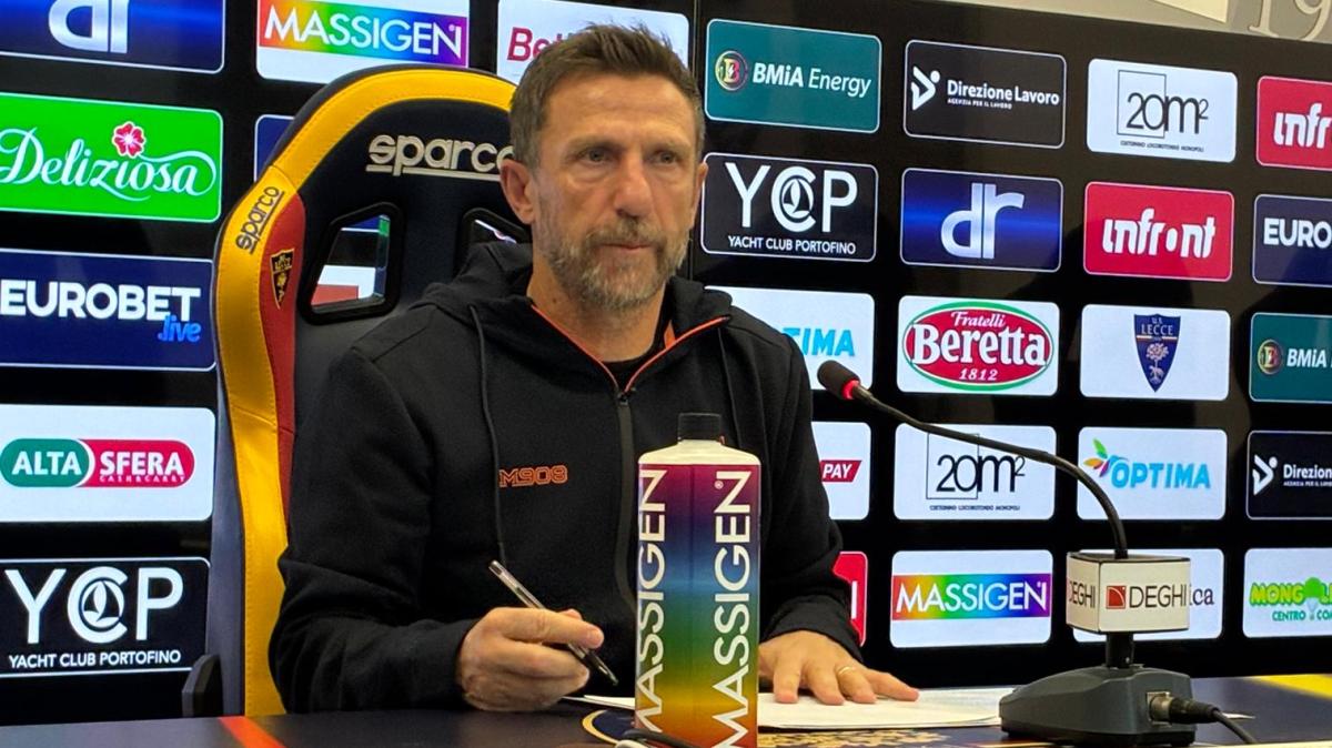Lecce, Di Francesco: “Il gruppo sta bene, sono out Perez, Sottil e Marchwinski”