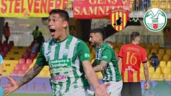 Benevento-Monopoli 0-1: Tommasini firma una storica impresa. Gelmi annulla Starita nel finale 