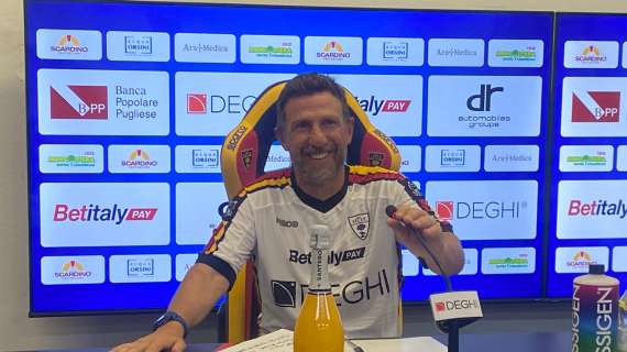 Lecce, Di Francesco: “Voglio una squadra ordinata e aggressiva”
