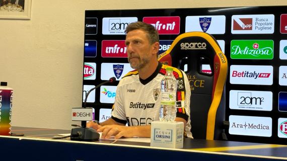 Lecce, Di Francesco: “La squadra deve avere il giusto atteggiamento”