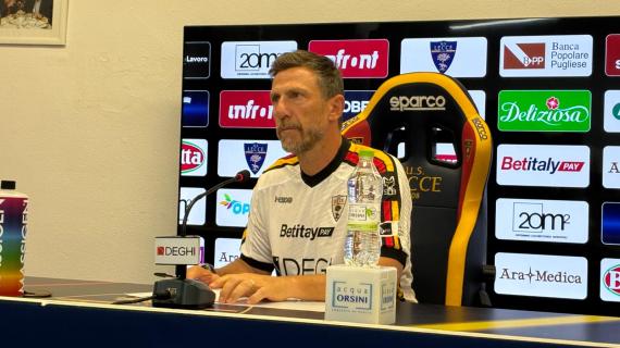 Lecce, Di Francesco: “Con qualunque risultato sarei tornato a casa sereno”