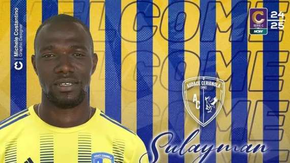 Audace Cerignola, ufficiale l'arrivo di Jallow