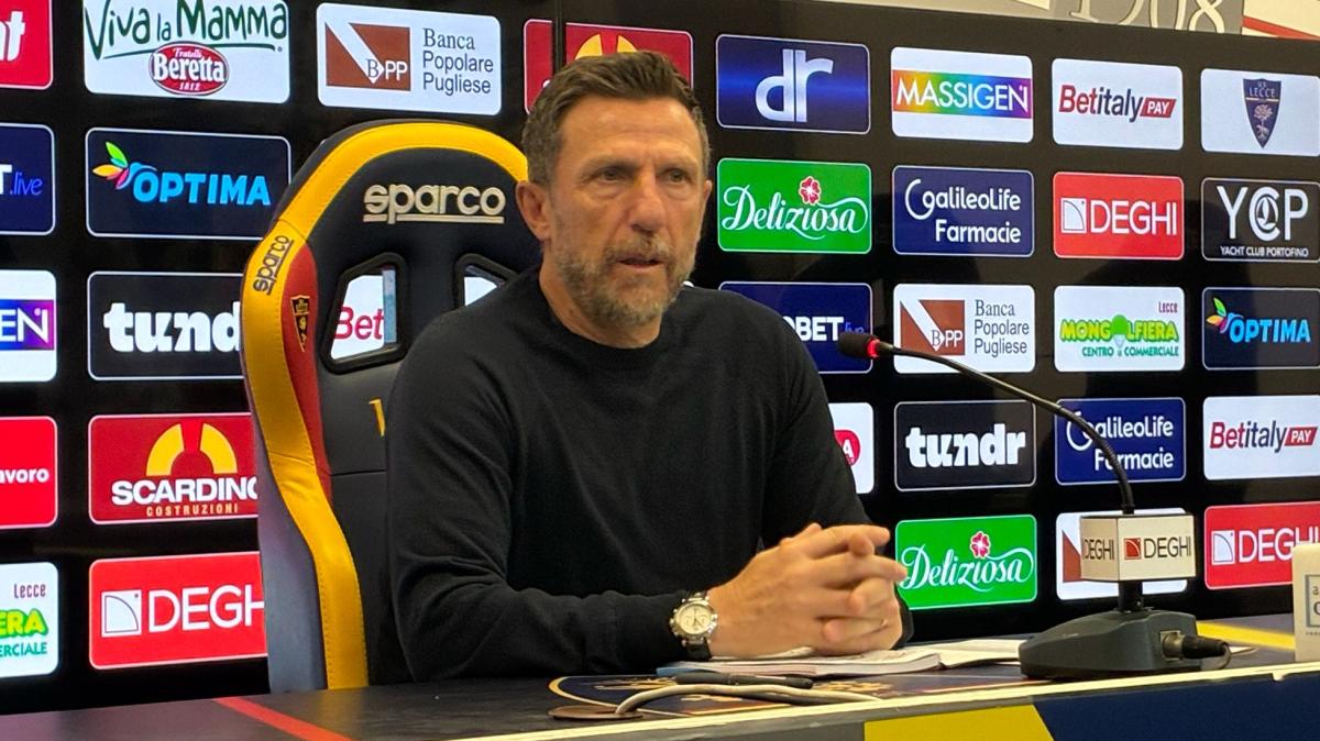 Lecce, Di Francesco non si nasconde: “È la gara più importante dell’anno”