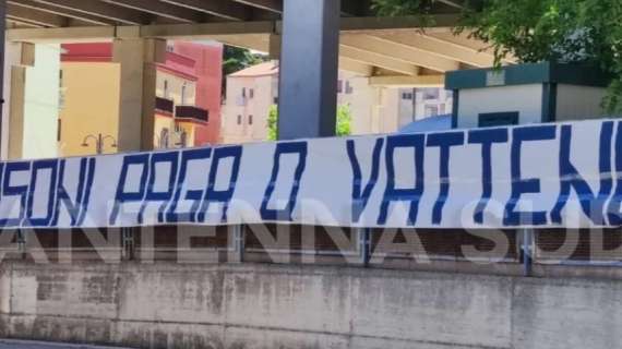 Matera, il messaggio dei tifosi al presidente Tosoni
