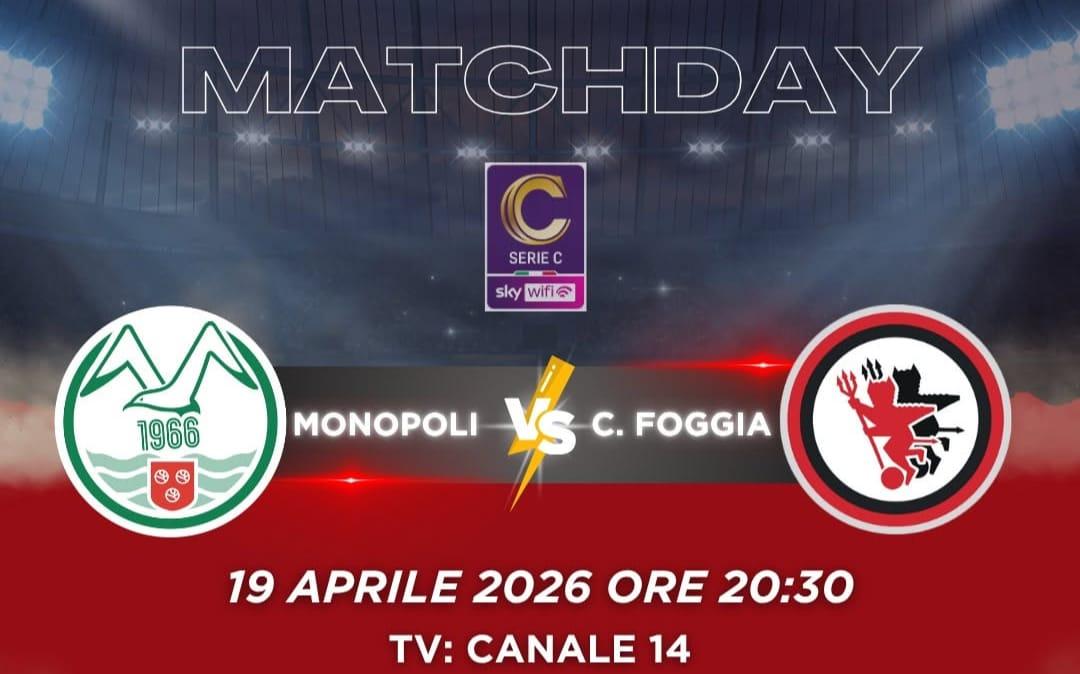 Serie C: Monopoli-Foggia in diretta su Antenna Sud