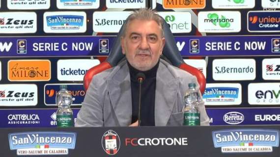 Crotone, il pres Vrenna sul rinvio con il Taranto: “Campionato falsato, riforma o lascio il calcio”