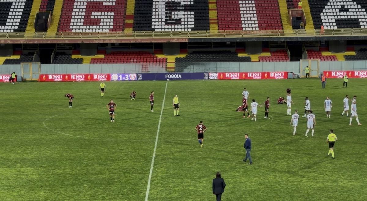 Il Foggia cade contro la Salernitana e retrocede in Serie D
