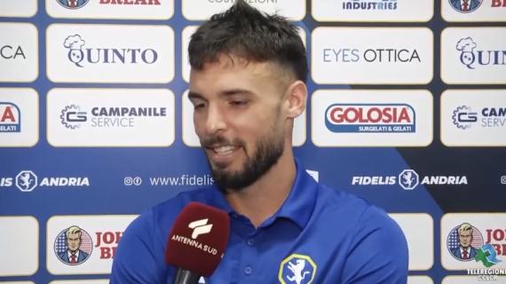 Fidelis Andria-Paganese 1-0: le parole del match winner Marquez