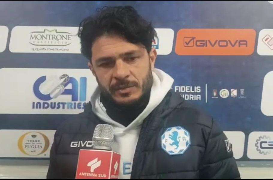 Andria, Di Bari: "É solo una questione mentale, i ragazzi stanno dando tutto"