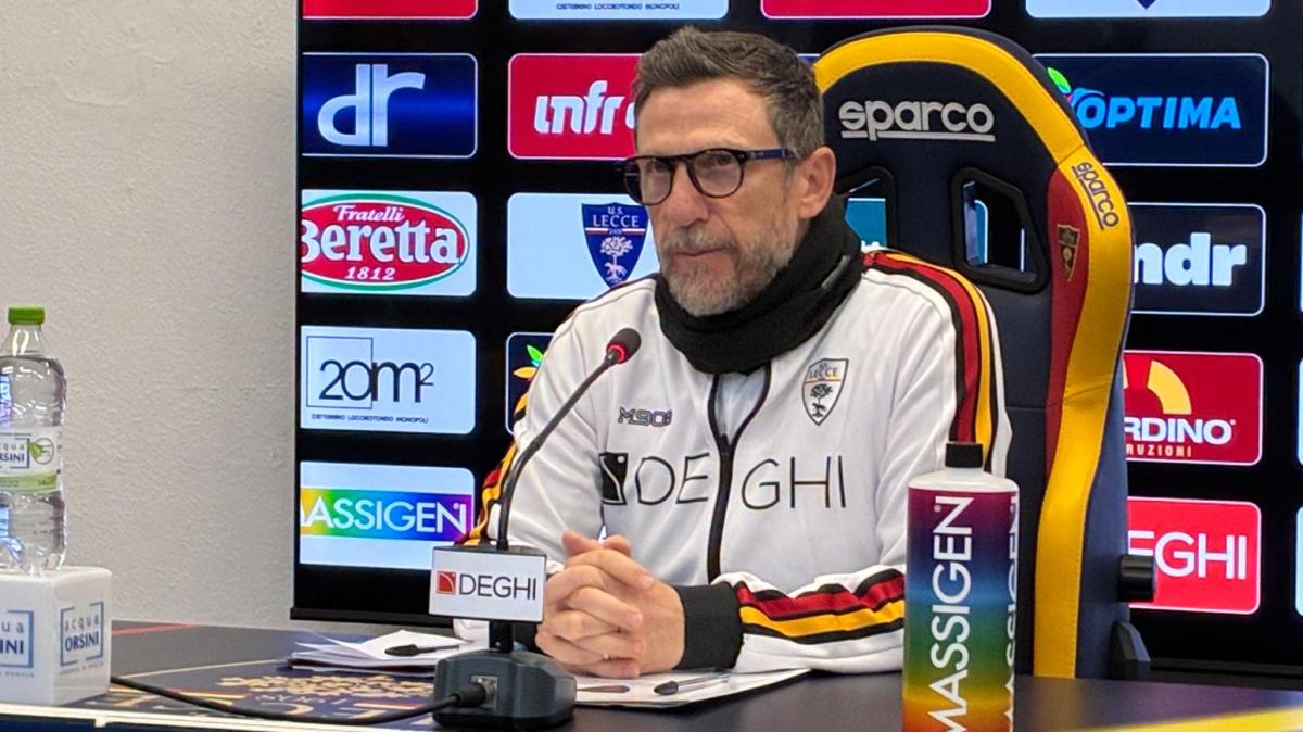 Lecce, Di Francesco: “Serve più coraggio. La sfida contro il Parma sarà importante ma non decisiva”