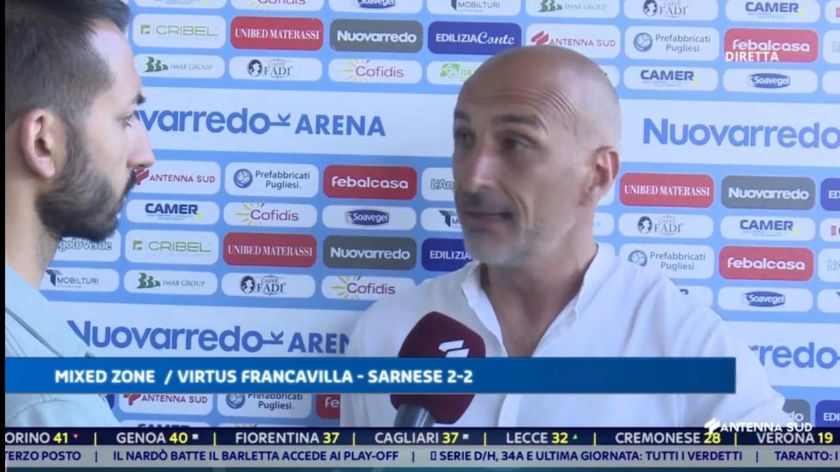 Virtus Francavilla, Taurino: "Sembra che io sia l'unico colpevole, ma non è così"