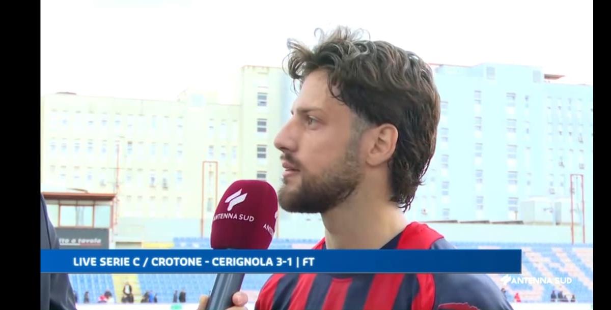 Crotone, Energe: "Bravi ad essere più aggressivi nel secondo tempo"