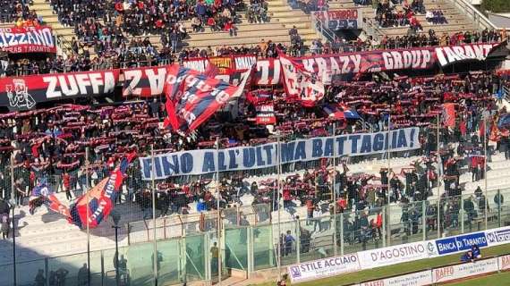 Taranto, la Fondazione Taras: "Vietato tifare: questo non è calcio"