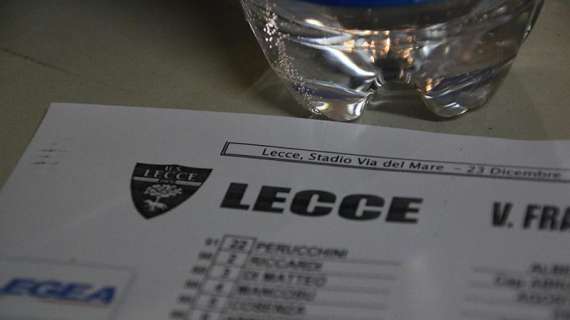 Lecce, ecco i convocati per il match di Coppa Italia contro il Matera