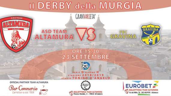 La vigilia di Altamura-Gravina: tutto pronto per il "derby della Murgia"