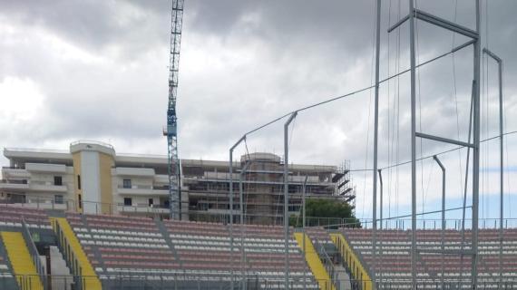 Maltempo su Barletta, colpito anche lo stadio “Puttilli”