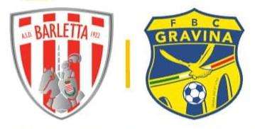 Barletta-Gravina 2-0, i gialloblù giocano bene ma non raccolgono nulla 