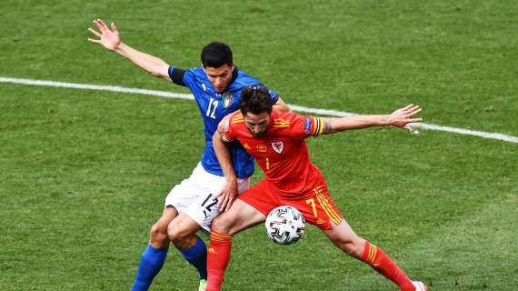 Italia-Galles e Svizzera-Turchia all'intervallo: i gol nel segno di due ex Lecce