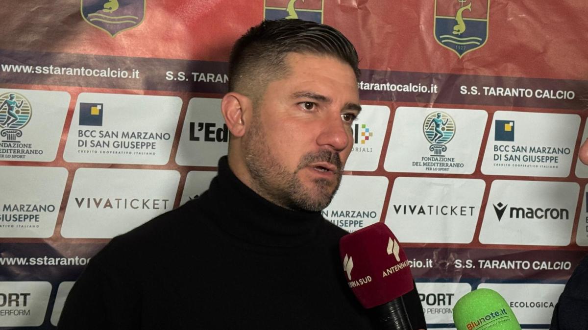 Taranto, Danucci: "Contento per l'atteggiamento della squadra"
