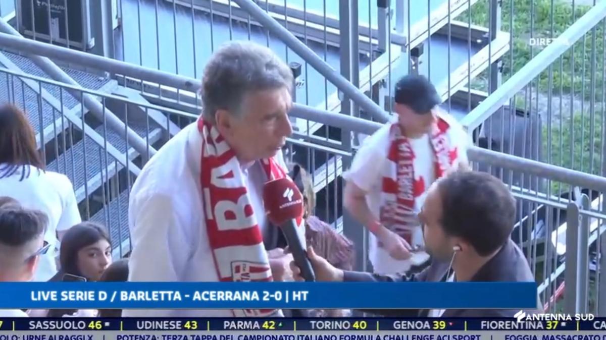 Barletta, il sindaco Cannito: "Parole contro il Bari? Fa parte dello sport"