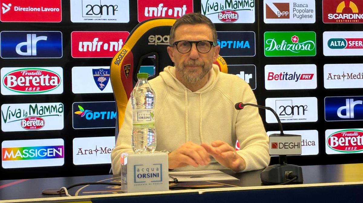 Lecce, Di Francesco: “Ripartire con il giusto atteggiamento”