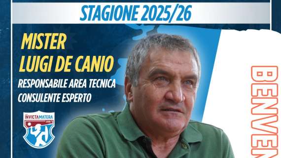 UFFICIALE - Invicta Matera, Luigi De Casio nuovo responsabile tecnico