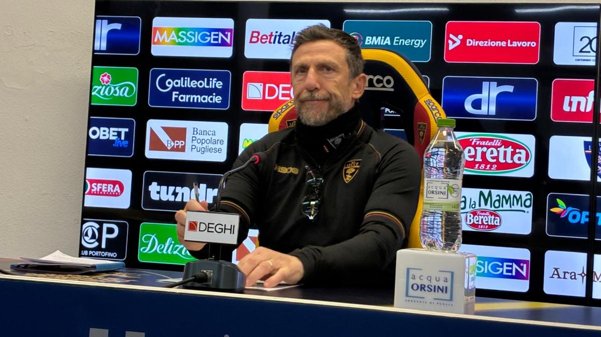 Lecce, Di Francesco alla vigilia della partita contro l’Inter: «Dobbiamo crederci fino in fondo»