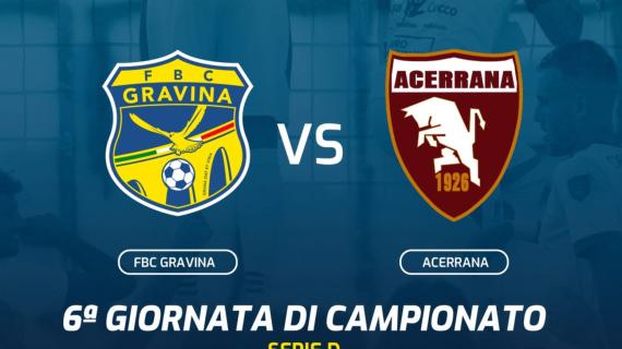 Serie D, Gravina-Acerrana: cambia il fischio d’inizio 