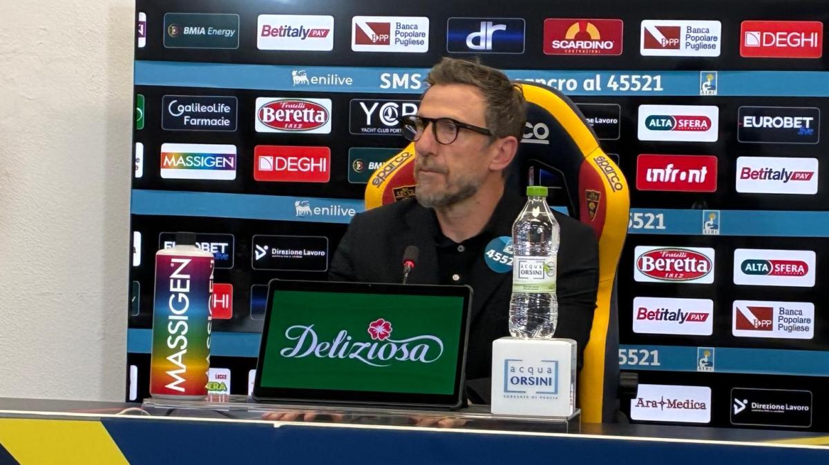 Lecce, Di Francesco: “Vedo una squadra in crescita, togliamoci la smania della vittoria in casa”