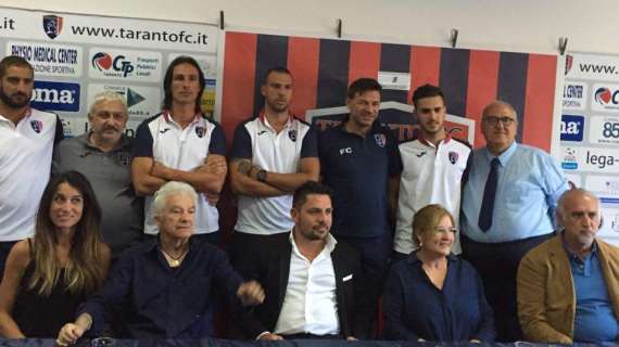 Taranto, presentati Cozza e Volume: "Costruiremo una squadra per la vittoria del campionato!"