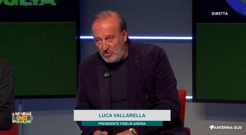Fidelis Andria, Vallarella a LuNeDì Puglia: "Così non va, alcuni giocatori domenica camminavano"