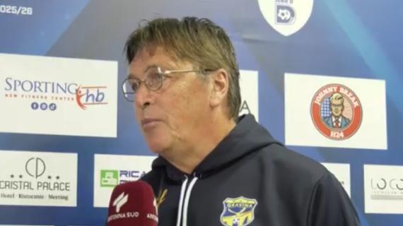 Gravina, Ragno: "Abbiamo giocato con calciatori fuori ruolo, l'espulsione ha cambiato la gara"