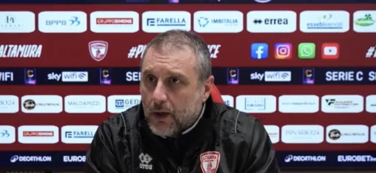 Altamura, Mangia dopo l’1-0 al Latina: “Vittoria che riconferma la nostra crescita”