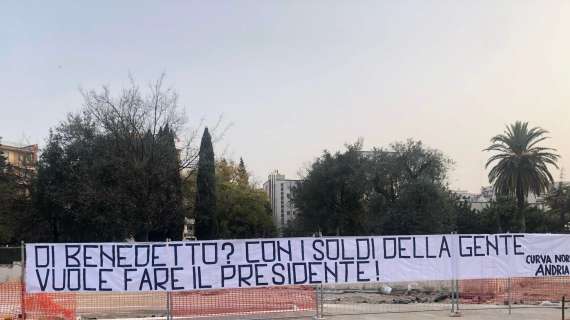 Fidelis Andria, striscioni in città indirizzati al presidente Dibenedetto