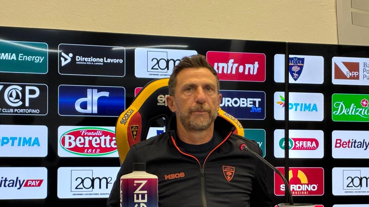 Lecce, Di Francesco: “Ho fatto i complimenti ai ragazzi”