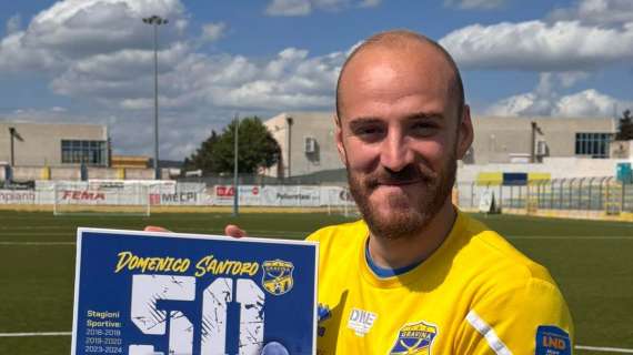 Gravina, Santoro raggiunge quota 50 gol con la maglia gialloblù 