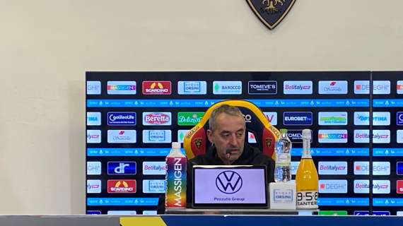 Lecce, Giampaolo: “Sono molto dispiaciuto perché i miei ragazzi meritavano di più”