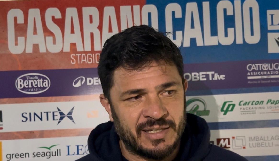 Casarano, Di Bari: "Approccio bellissimo ma sul gol subìto siamo stati polli"