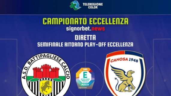 Semifinale Playoff Nazionali Eccellenza: Battipagliese-Canosa in diretta su Teleregione